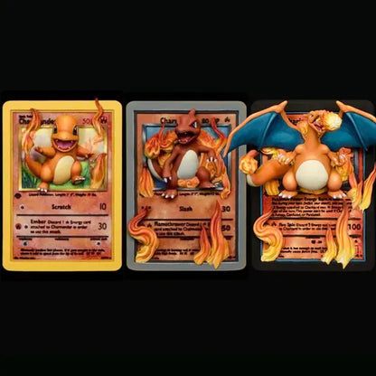ABC3D: Pokemon Charmander Evolutions 3D Cards