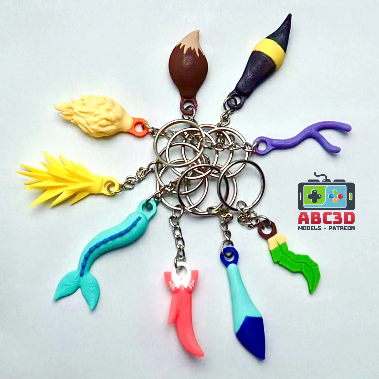 ABC3D: Pokemon Keychain Charms
